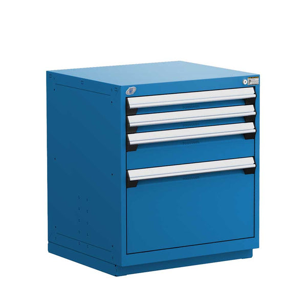 30" 4-Drawer HDR Cabinet with Compartments, Recessed Base HDC-R5ADD-3015
