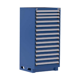 30" 14-Drawer HDR Cabinet with Compartments, Forklift Base HDC-R5ADG-5825