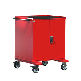 36" Mobile Partitioned 2-Drawer Door HDR Steel Cabinet HDC-R5BEG-3801