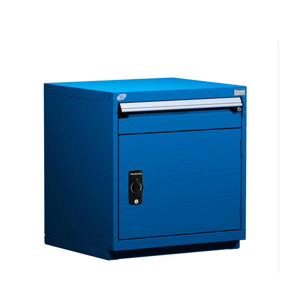 30" HDR Steel 1-Drawer Door Cabinet with Compartments and Recessed Base HDC-R5ADG-3013