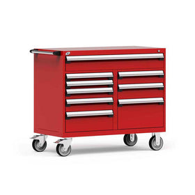 48" Mobile 9-Drawer HDR Steel Cabinet on 6" Casters HDC-R5GHG-3415