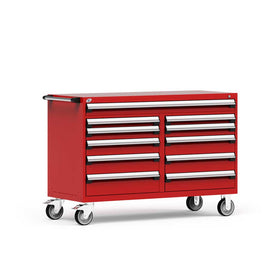 60" Mobile 11-Drawer HDR Steel Cabinet on 6" Casters HDC-R5GKE-3405
