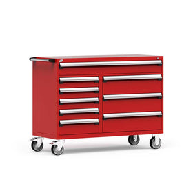 60" Mobile 9-Drawer HDR Steel Cabinet on 6" Casters HDC-R5GKG-3825