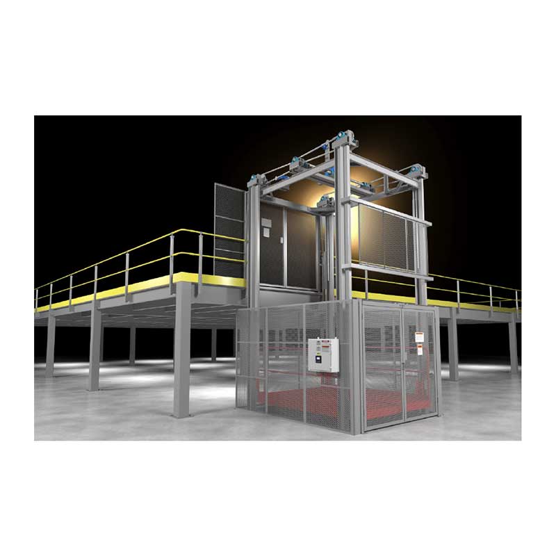 Automotive dealership vertical material lift