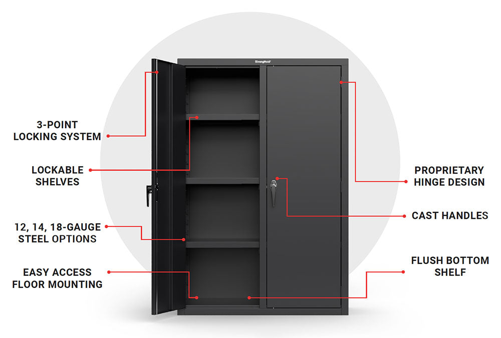 72 steel storage cabinet