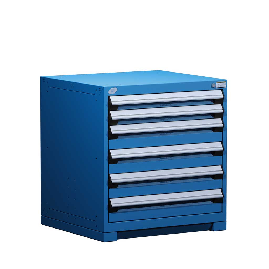 30" 6-Drawer HDR Cabinet with Compartments, Forklift Base HDC-R5ADD-3007