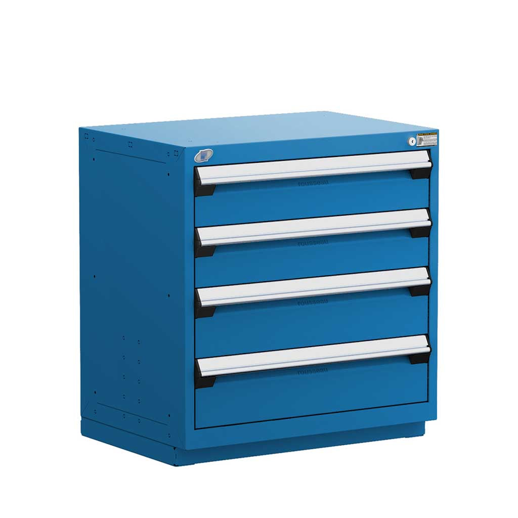 30" 4-Drawer Steel HDR Cabinet with Recessed Base HDC-R5ADG-3018