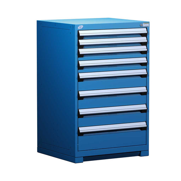 30" 8-Drawer HDR Cabinet with Compartments, Forklift Base HDC-R5ADD-4401