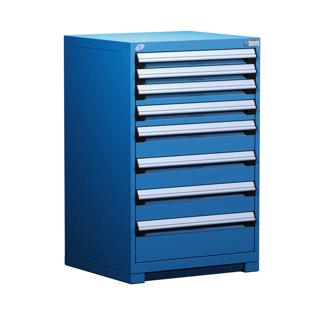 30" 8-Drawer HDR Cabinet with Compartments, Forklift Base HDC-R5ADG-4401