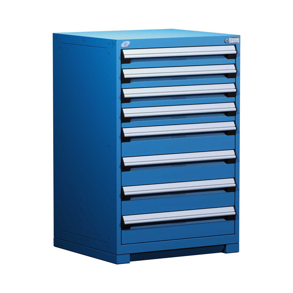 30" 8-Drawer HDR Cabinet with Compartments, Forklift Base HDC-R5ADD-4407