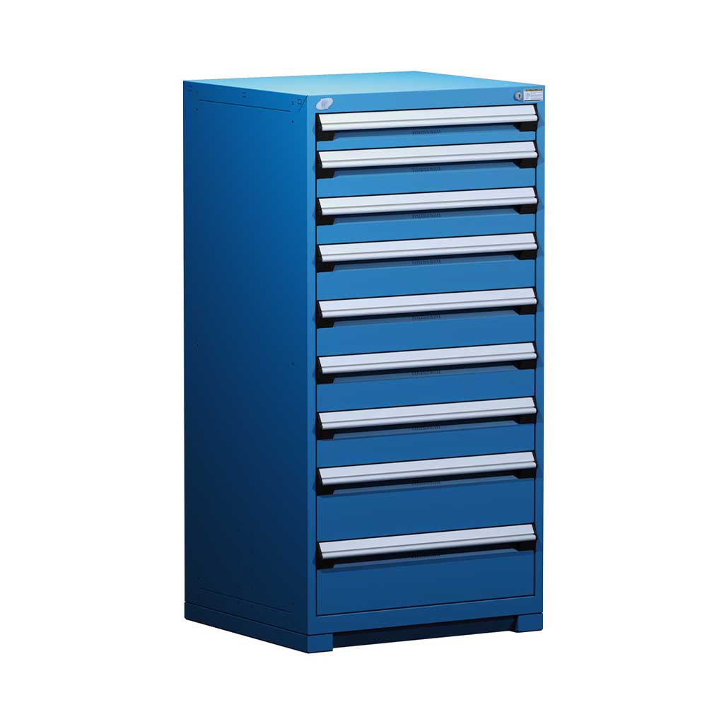 30" 9-Drawer HDR Cabinet with Compartments, Forklift Base HDC-R5ADD-5805