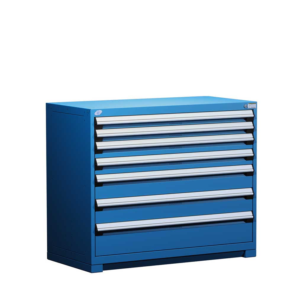 48" 7-Drawer HDR Cabinet with Compartments, Forklift Base HDC-R5AHE-3801