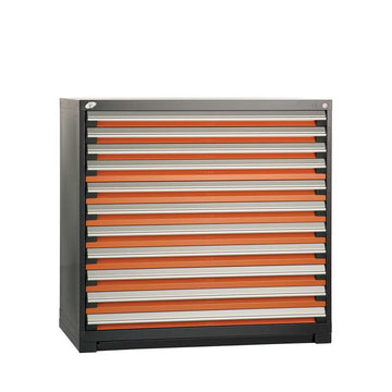 48" 11-Drawer HDR Cabinet with Compartments, Forklift Base HDC-R5AHE-4421