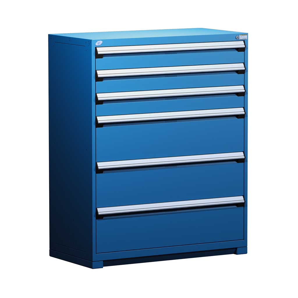48" 6-Drawer HDR Cabinet with Compartments, Forklift Base HDC-R5AHE-5807