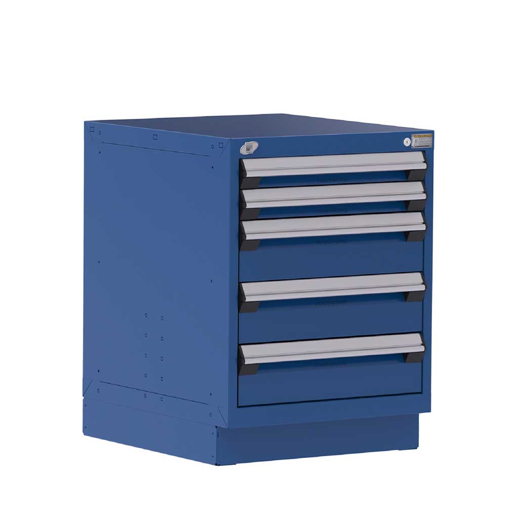 24" 5-Drawer Steel HDR Cabinet with Recessed Base HDC-R5ACG-2812
