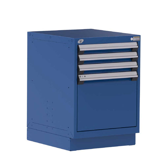 24" 4-Drawer HDR Cabinet with Compartments, Recessed Base HDC-R5ACG-3021