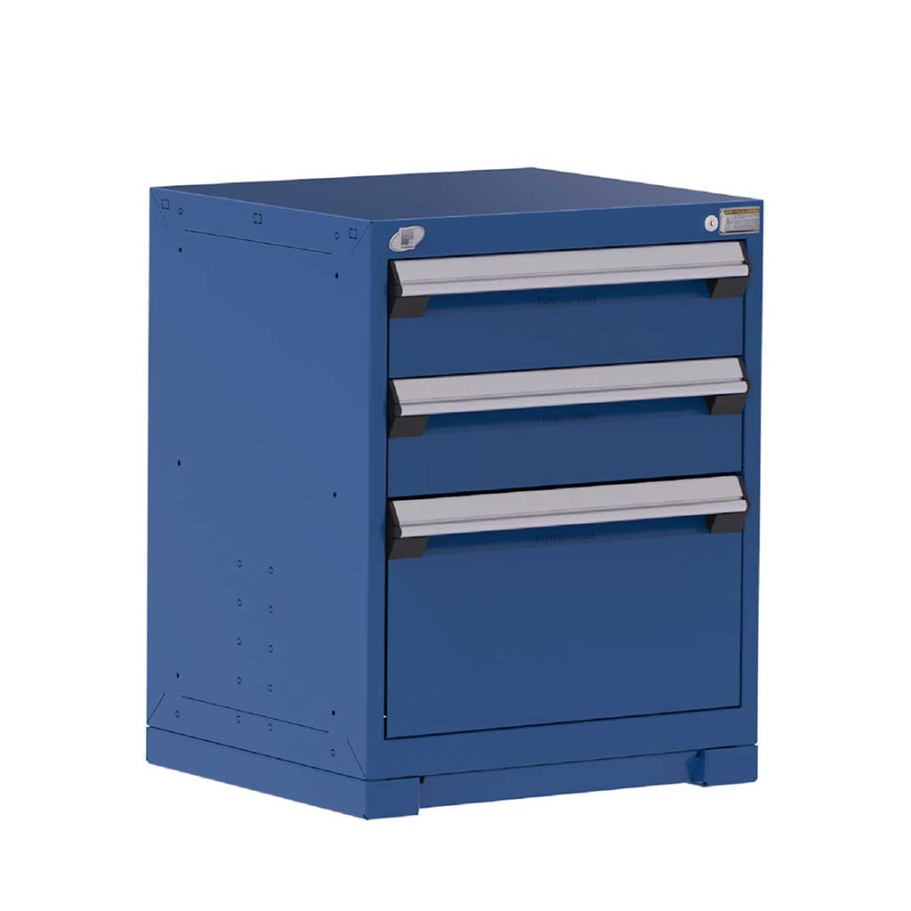 24" 3-Drawer HDR Cabinet with Compartments, Forklift Base HDC-R5ACD-2803