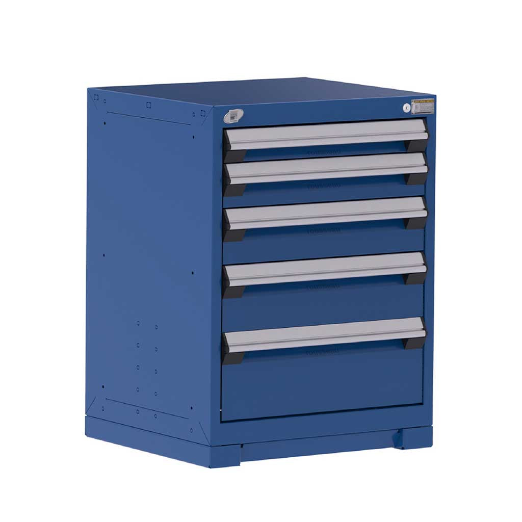 24" 5-Drawer HDR Cabinet with Compartments, Forklift Base HDC-R5ACD-3003