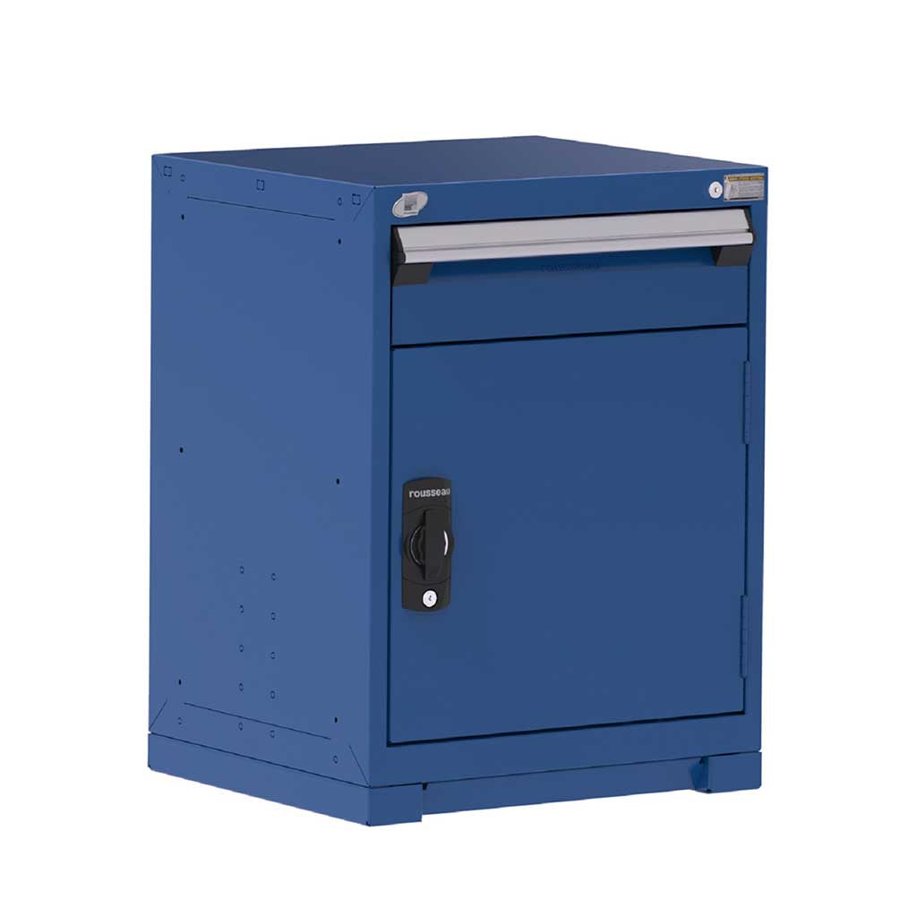 24" HDR Steel 1-Drawer Door Cabinet with Compartments and Forklift Base HDC-R5ACD-3007