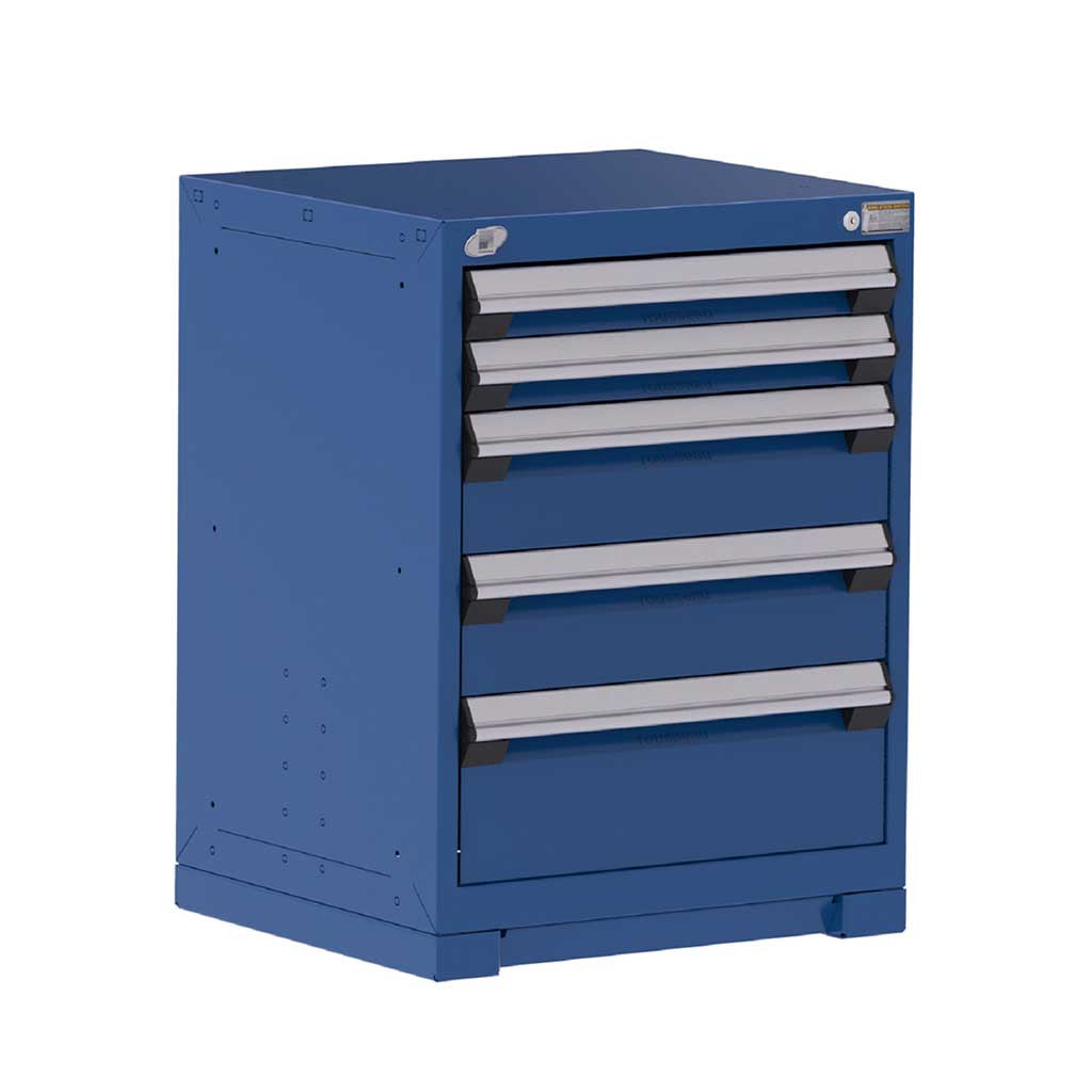 24" 5-Drawer HDR Cabinet with Compartments, Forklift Base HDC-R5ACD-3011