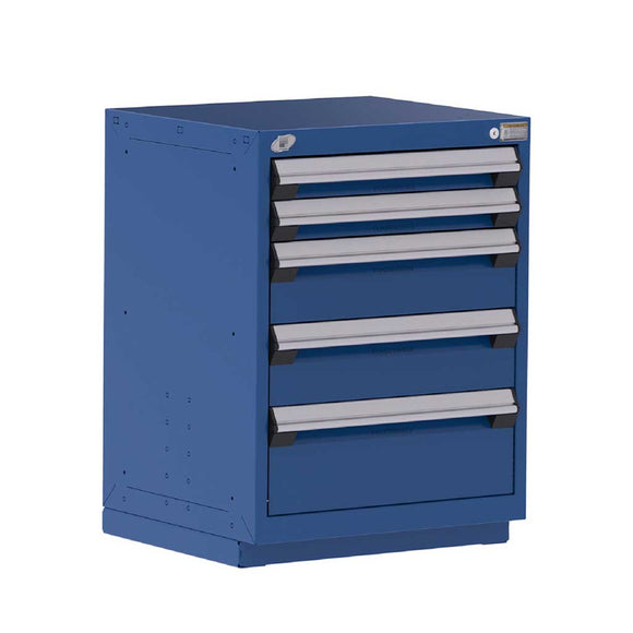 24" 5-Drawer Steel HDR Cabinet with Recessed Base HDC-R5ACG-3016