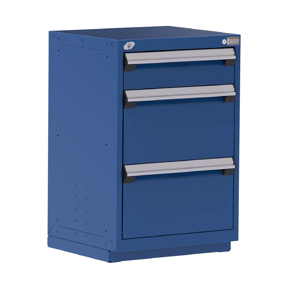 24" 3-Drawer HDR Cabinet with Compartments, Forklift Base HDC-R5ACD-3401