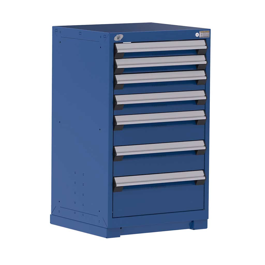 24" 7-Drawer HDR Cabinet with Compartments, Forklift Base HDC-R5ACD-3801