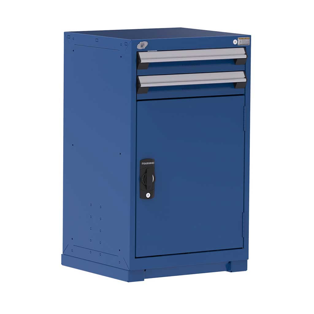 24" HDR Steel 2-Drawer Door Cabinet with Compartments and Forklift Base HDC-R5ACD-3803