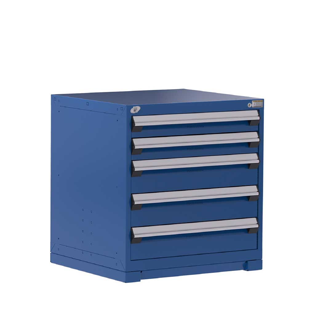 30" 5-Drawer HDR Cabinet with Compartments, Forklift Base HDC-R5ADG-3005