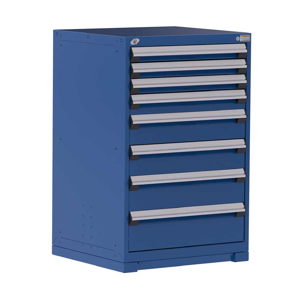 30" 8-Drawer HDR Cabinet with Compartments, Forklift Base HDC-R5ADG-4453