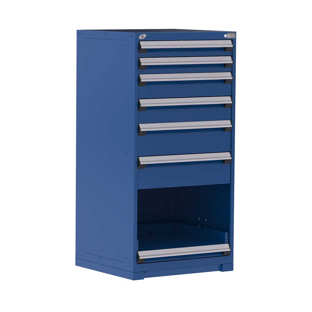 30" 6-Drawer HDR Cabinet with Compartments, Forklift Base HDC-R5ADG-5815