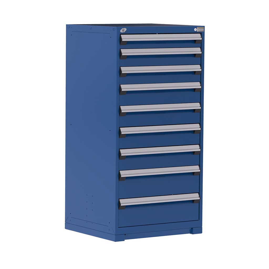 30" 9-Drawer HDR Cabinet with Compartments, Forklift Base HDC-R5ADG-5853