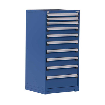 30" 10-Drawer HDR Cabinet with Compartments, Forklift Base HDC-R5ADG-5855