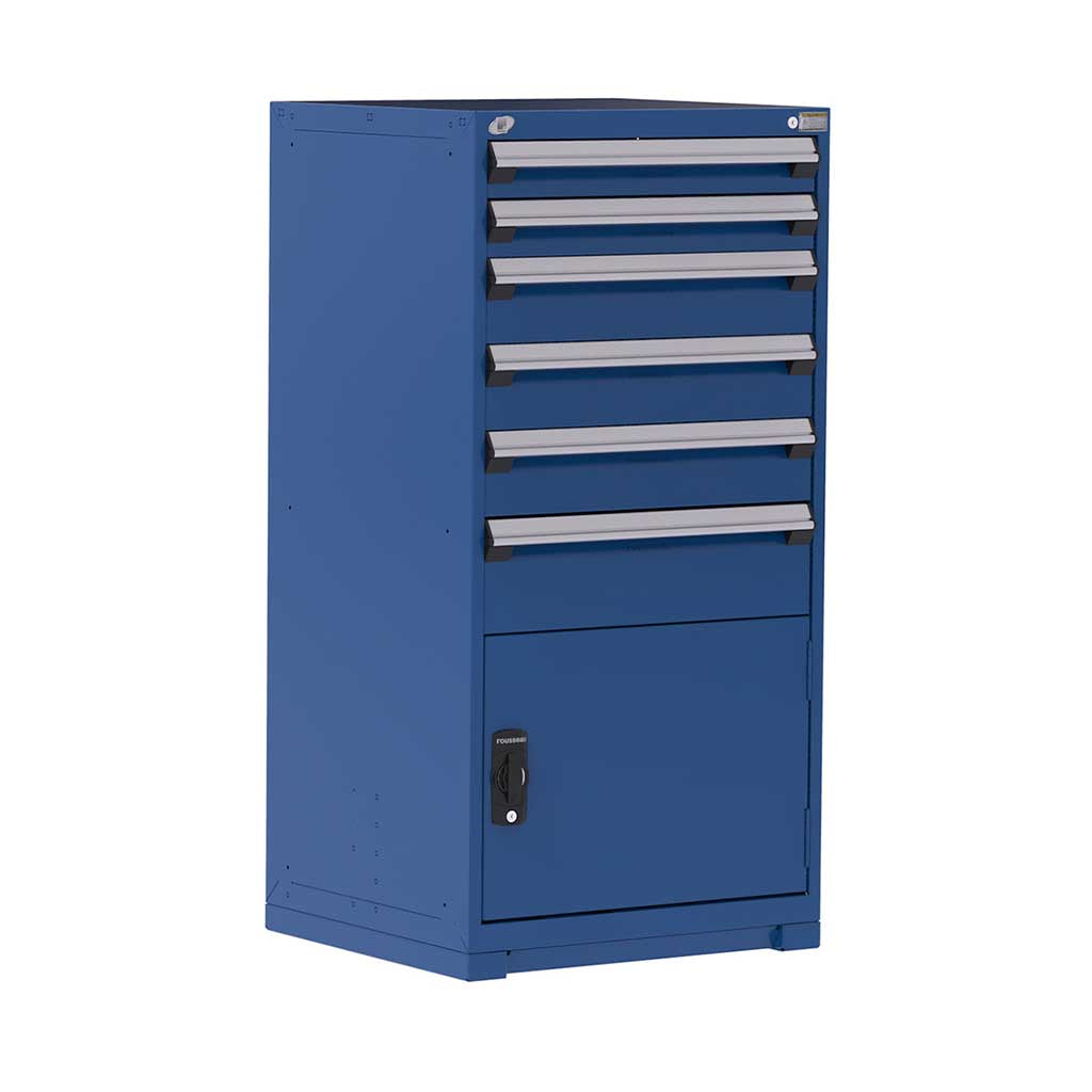 30" HDR Steel 6-Drawer Door Cabinet with Forklift Base HDC-R5ADG-5819