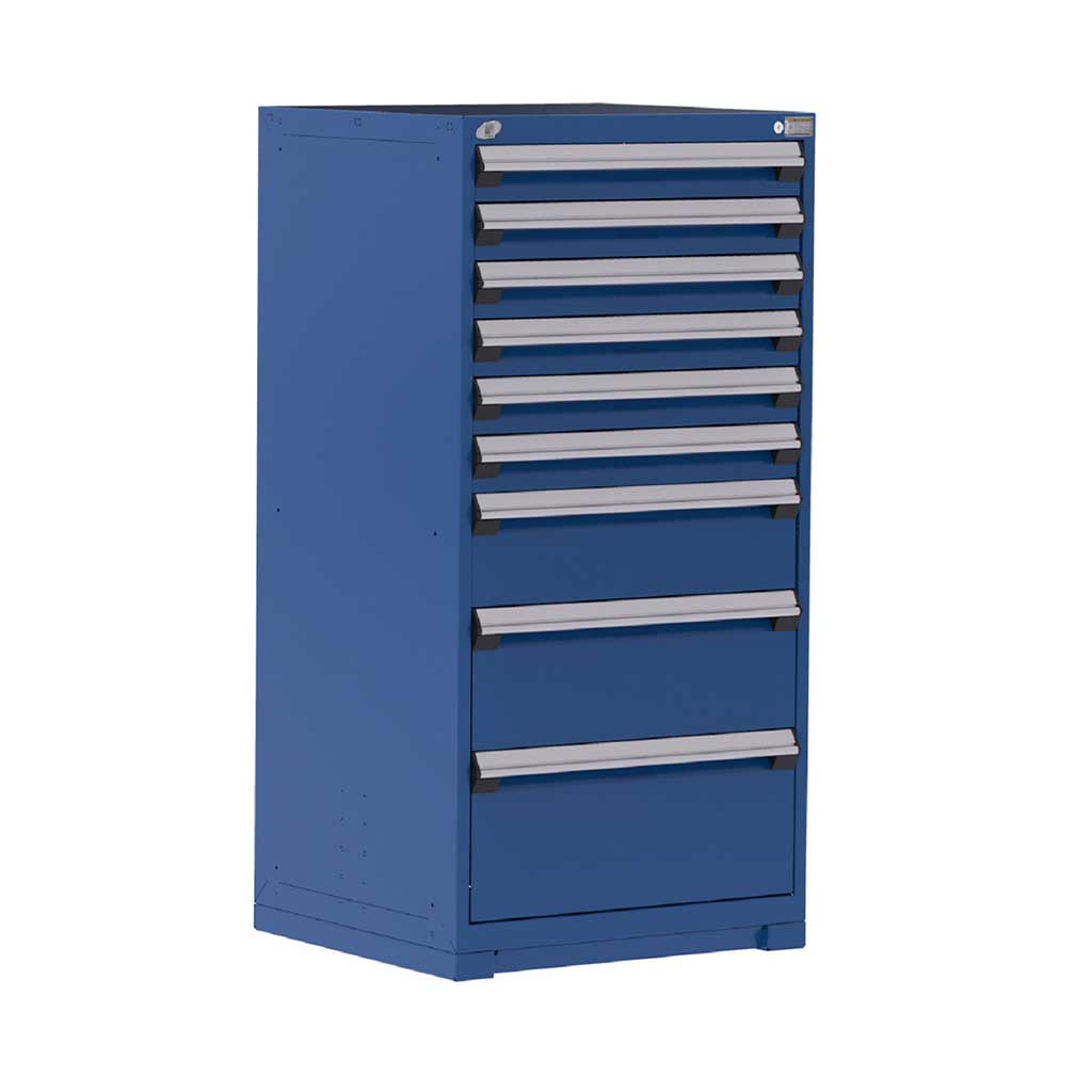 30" 9-Drawer HDR Cabinet with Compartments, Forklift Base HDC-R5ADD-5821