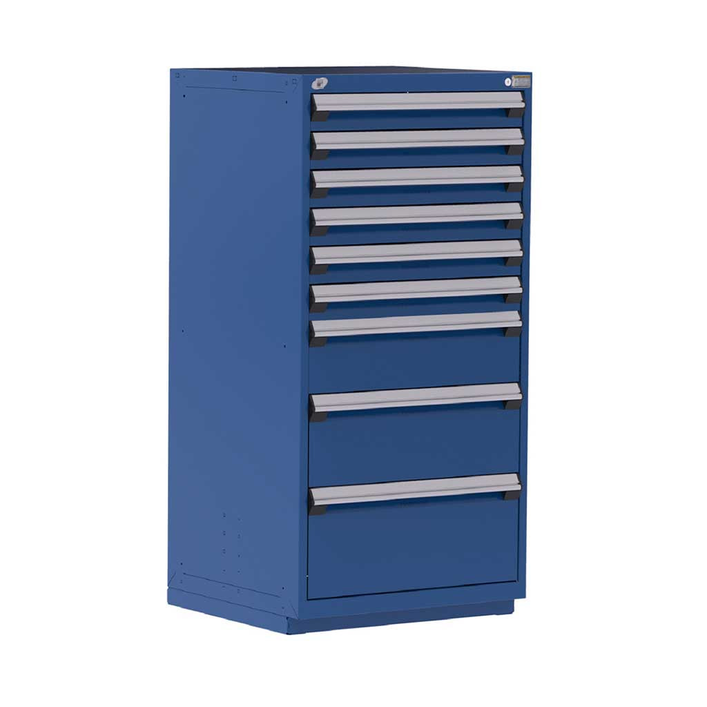 30" 9-Drawer HDR Cabinet with Compartments, Recessed Base HDC-R5ADD-5827