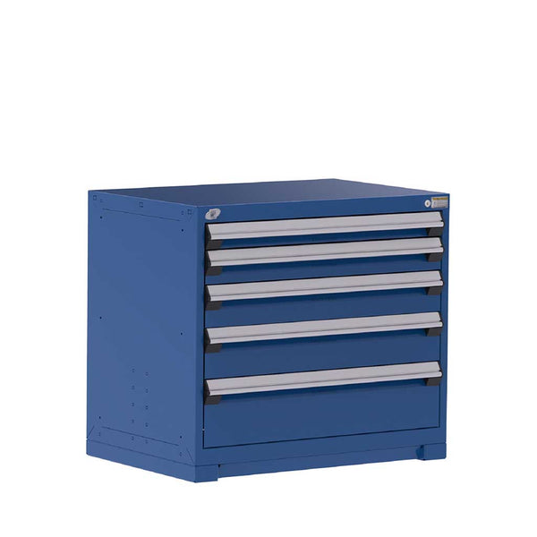 36" 5-Drawer HDR Cabinet with Compartments, Forklift Base HDC-R5AEE-3051