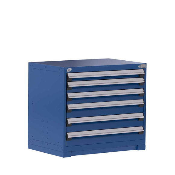 36" 6-Drawer HDR Cabinet with Compartments, Forklift Base HDC-R5AEE-3053