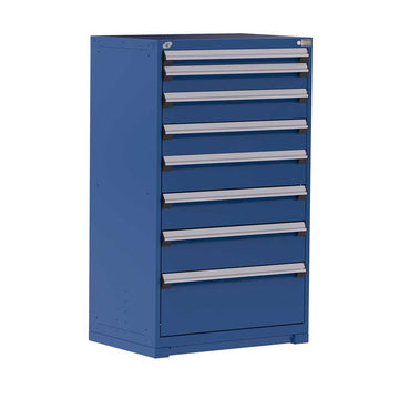 36" 8-Drawer HDR Cabinet with Compartments, Forklift Base HDC-R5AEE-5801