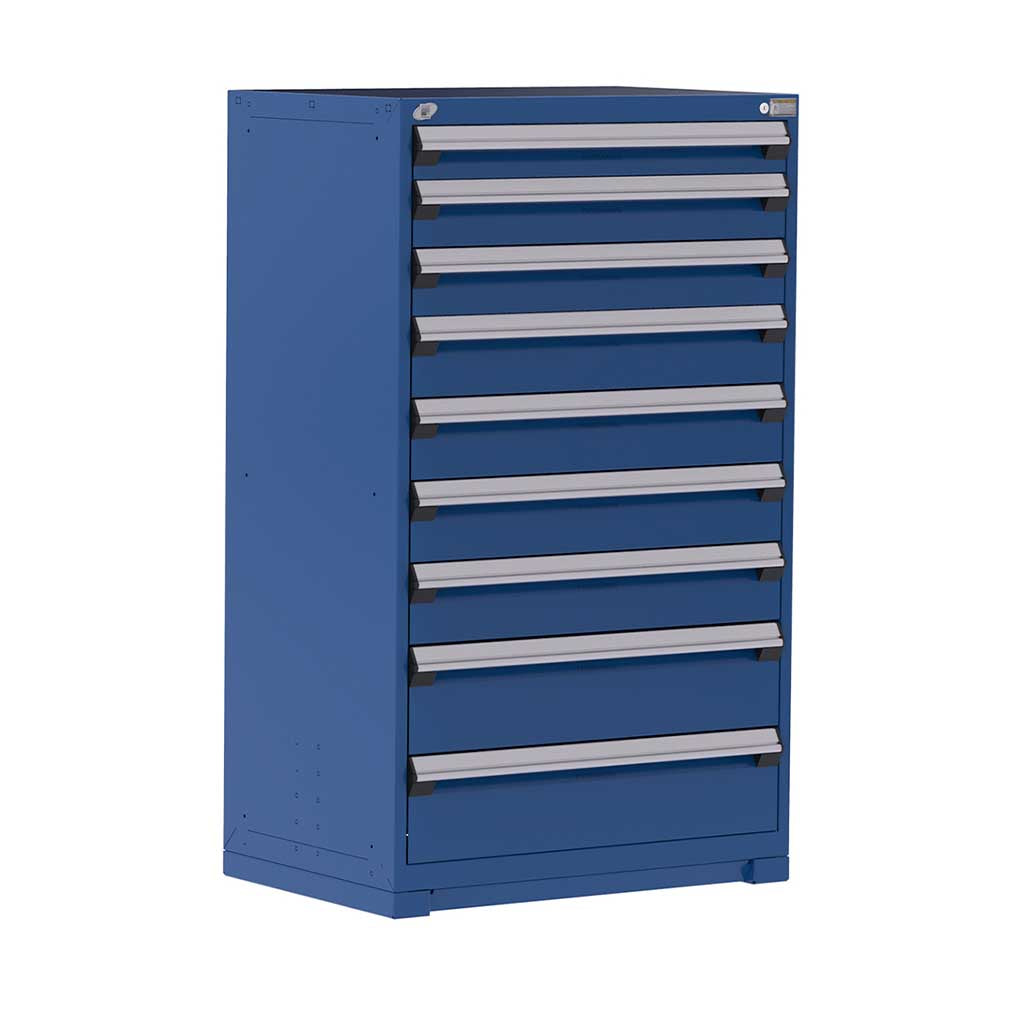 36" 9-Drawer Steel HDR Cabinet with Forklift Base HDC-R5AEE-5806