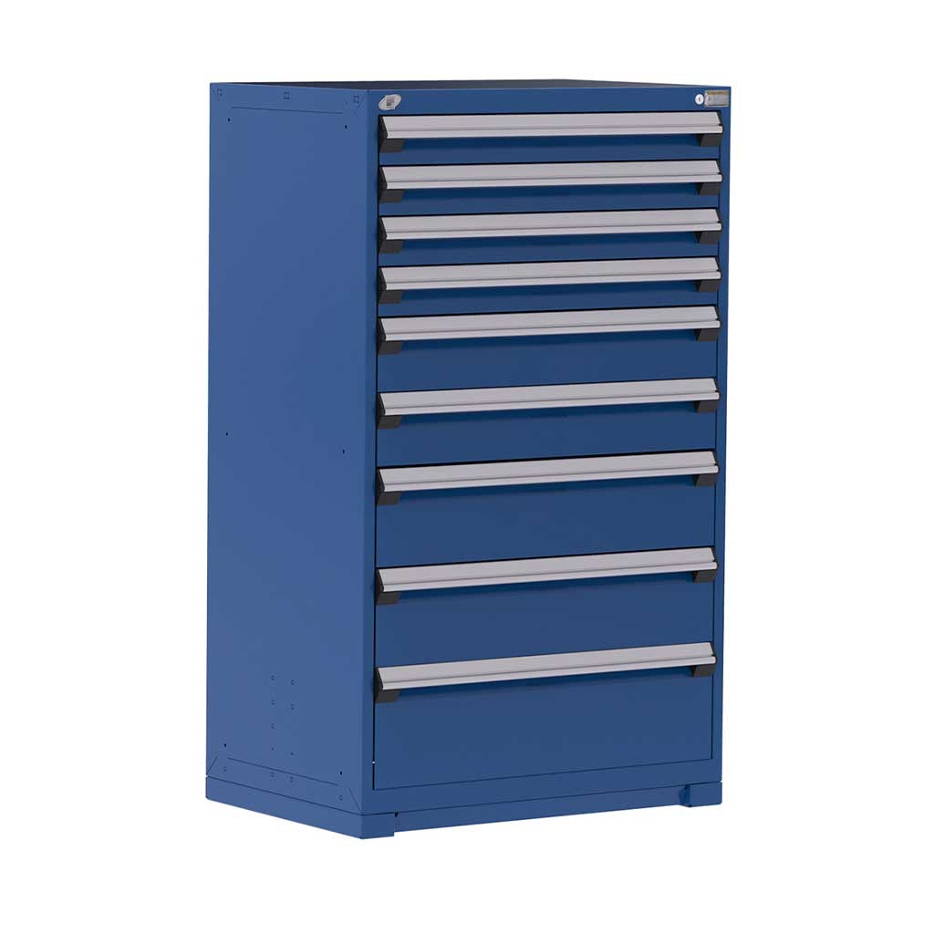 36" 9-Drawer HDR Cabinet with Compartments, Forklift Base HDC-R5AEE-5809