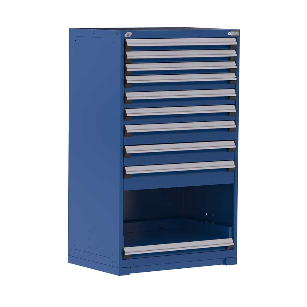36" 9-Drawer Steel HDR Cabinet with Forklift Base HDC-R5AEE-5812