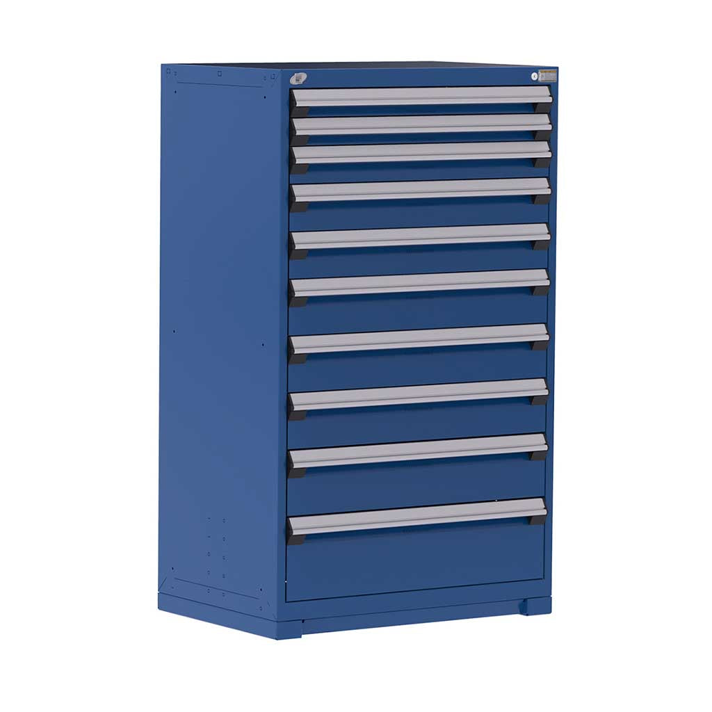 36" 10-Drawer HDR Cabinet with Compartments, Forklift Base HDC-R5AEE-5855