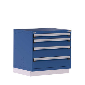 36" 4-Drawer Steel HDR Cabinet with Recessed Base HDC-R5AEG-3006