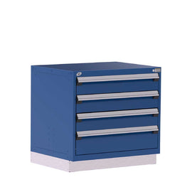 36" 4-Drawer HDR Cabinet with Compartments, Recessed Base HDC-R5AEG-3007