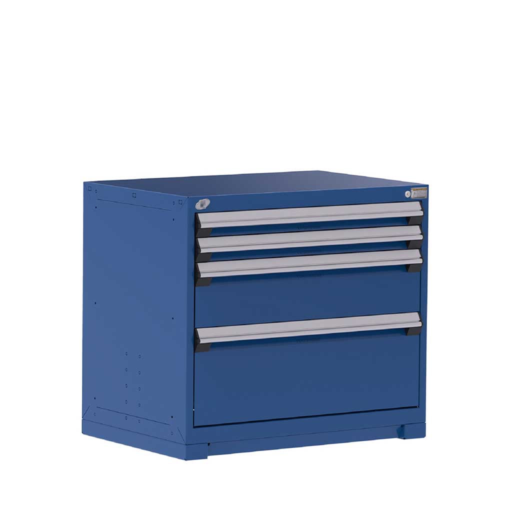 36" 4-Drawer HDR Cabinet with Compartments, Forklift Base HDC-R5AEC-3013