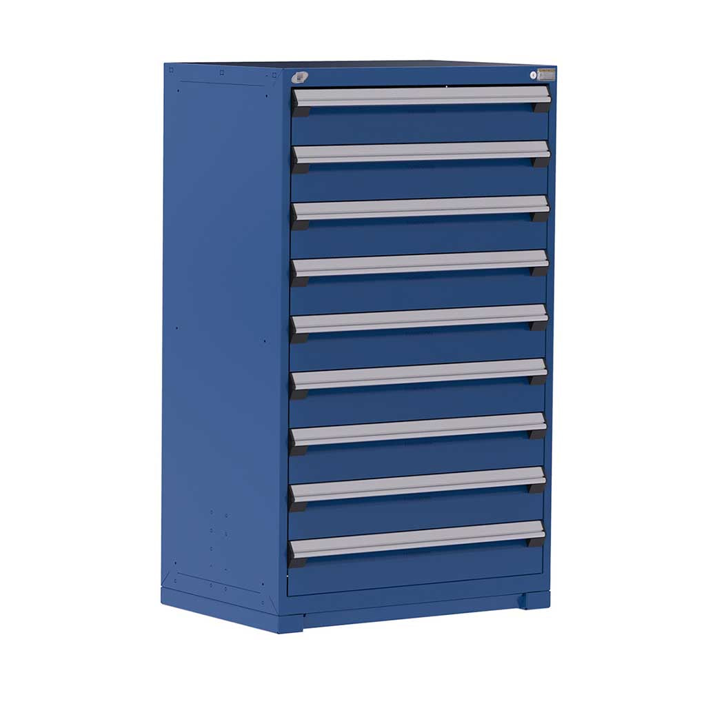 36" 9-Drawer HDR Cabinet with Compartments, Forklift Base HDC-R5AEC-5813