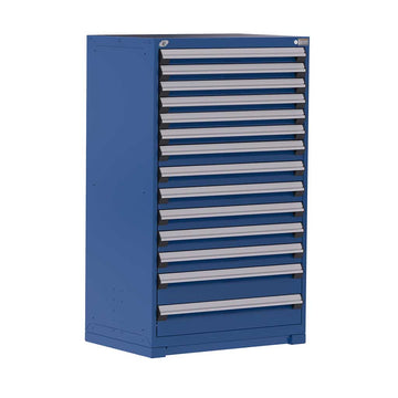 36" 14-Drawer HDR Cabinet with Compartments, Forklift Base HDC-R5AEC-5817
