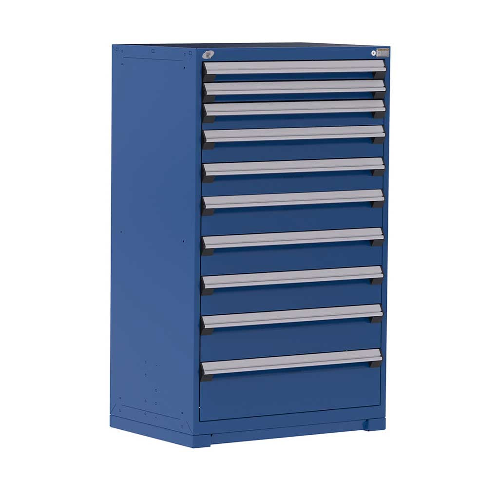 36" 10-Drawer HDR Cabinet with Compartments, Forklift Base HDC-R5AEC-5829