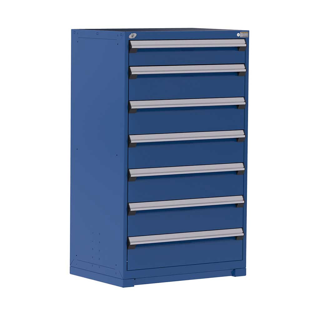 36" 7-Drawer HDR Cabinet with Compartments, Forklift Base HDC-R5AEC-5833